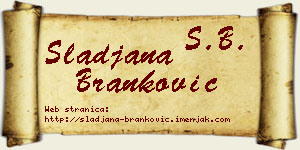 Slađana Branković vizit kartica